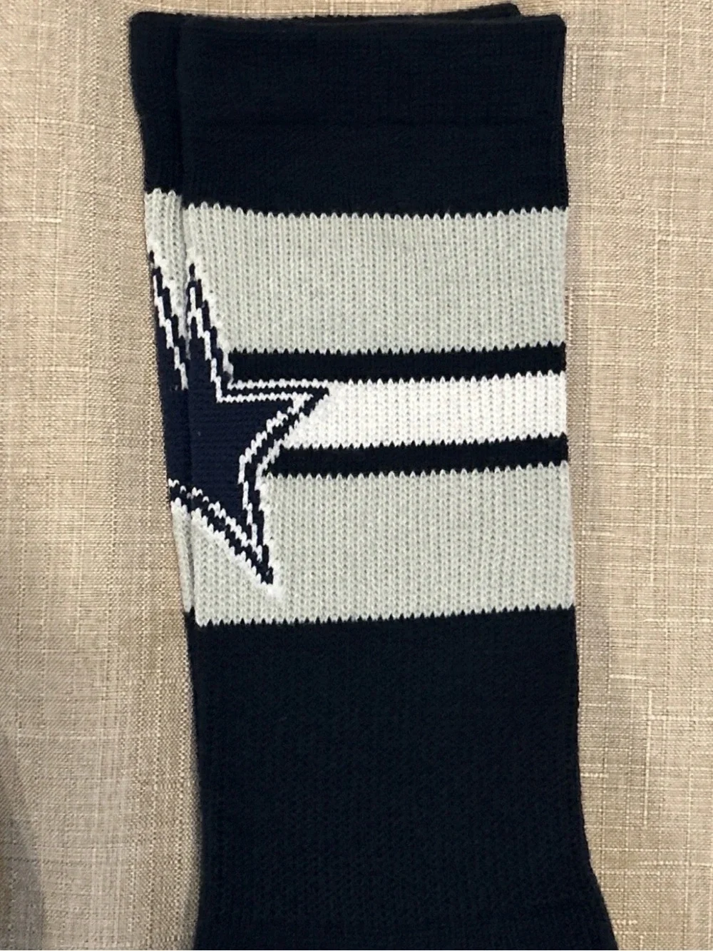 3 Pack Dallas Cowboys Socks Large NEW By For Bare Feet